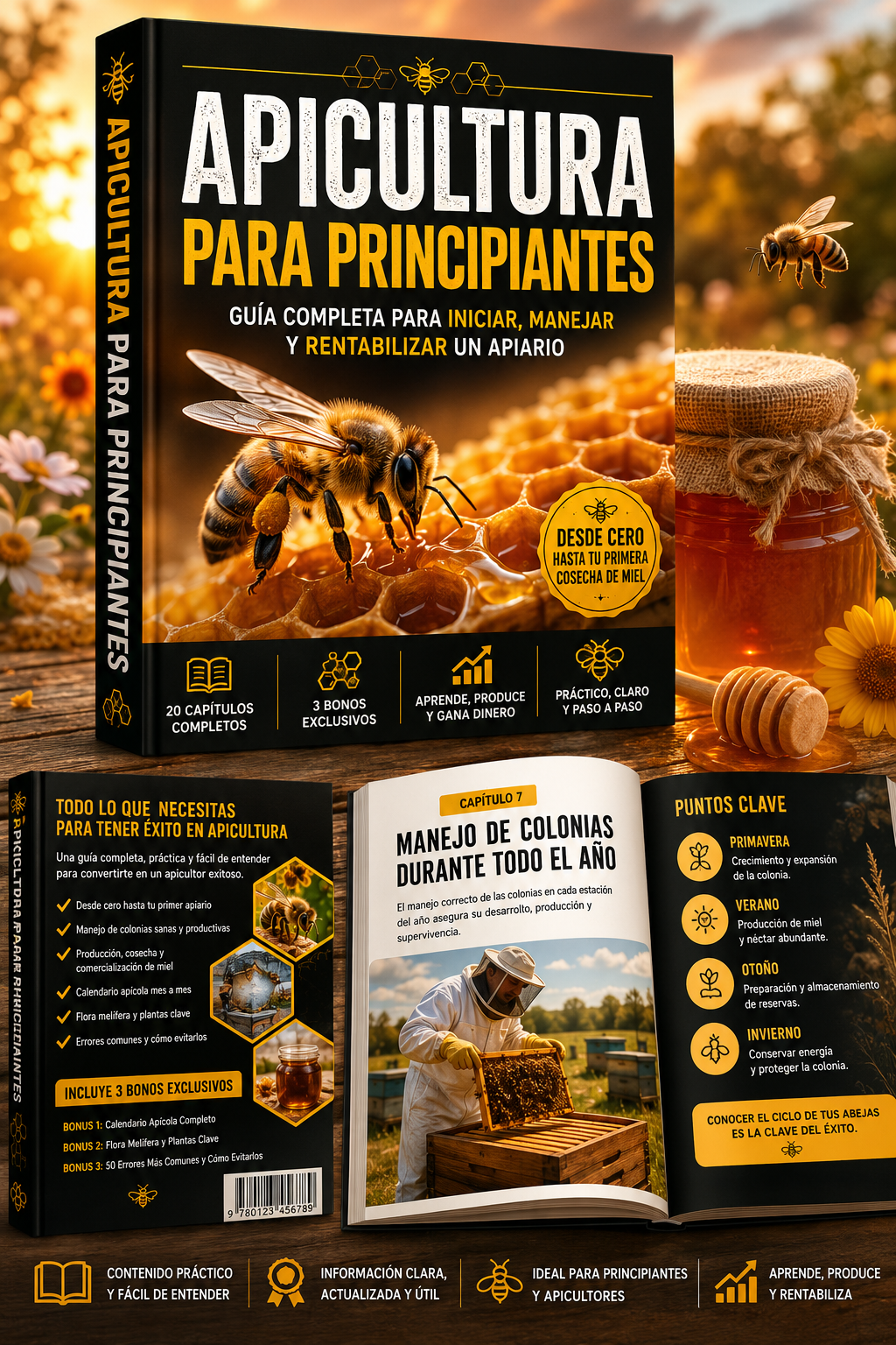 🐝 Apicultura Desde Cero + 3 Bonus de Regalo
